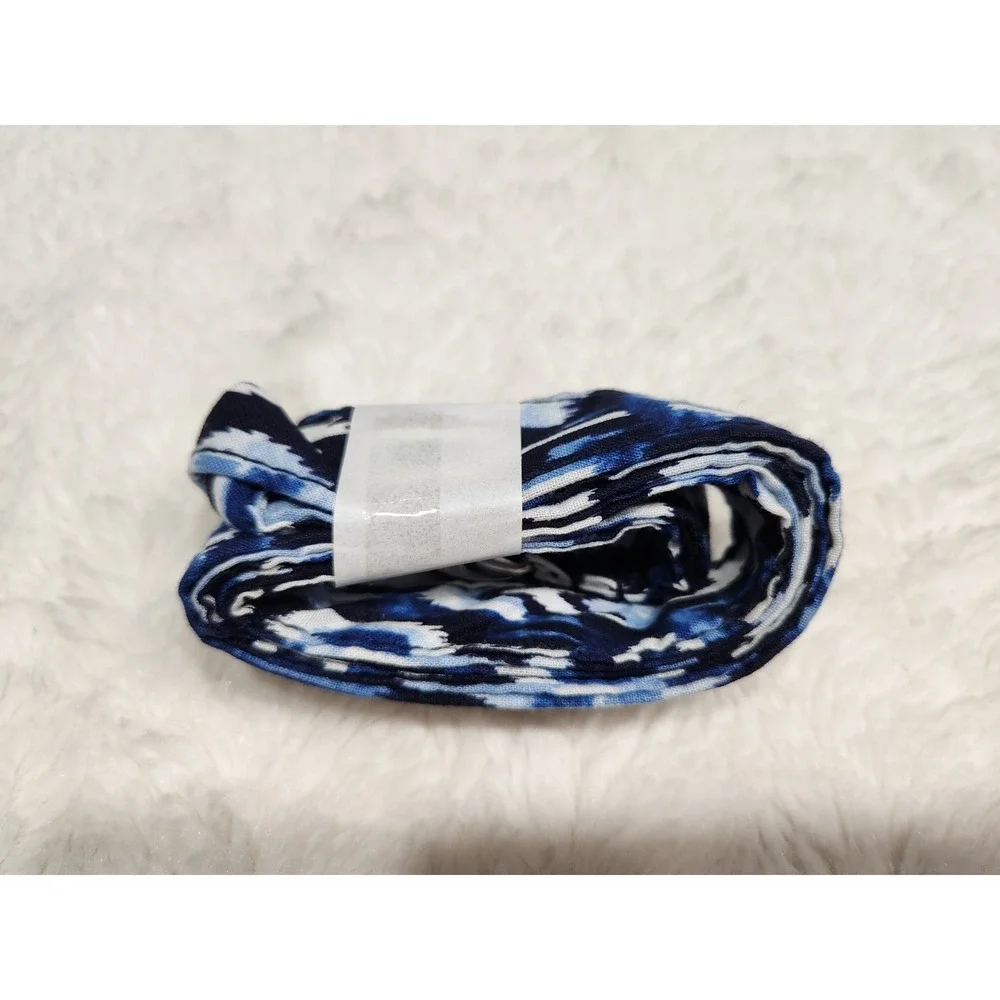 Vera Bradley Wide Lanyard Ikat Island Blue White New With Tags NWT